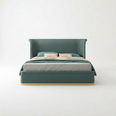 Ontwerper bed slaapkamer bedden inrichting hotel luxe bekleding nieuw
