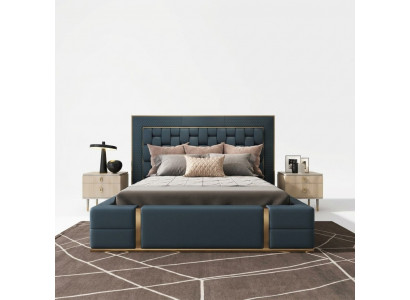 Modern Bedden Luxe Slaapkamer Nieuw Bed Ontwerp Luxe Blauw Tweepersoonsbed