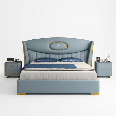 Bed Slaapkamer Modern Bedframe Nieuw Bedbekleding Ontwerp Luxe Meubels