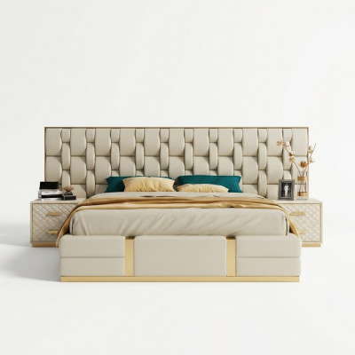 Bed Kussen Ontwerp Luxe Tweepersoons Bedden Slaapkamer Hotelbed Nieuw
