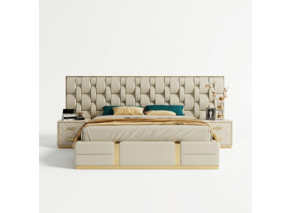 Bed Kussen Ontwerp Luxe Tweepersoons Bedden Slaapkamer Hotelbed Nieuw