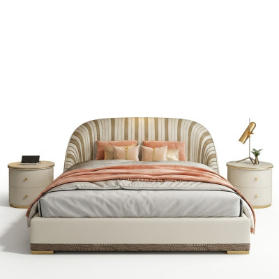 Luxe tweepersoonsbedden slaapkamer meubels design hotelinrichting