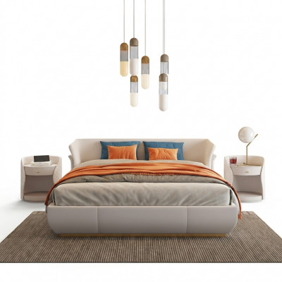 Bed Bekleding Ontwerp Luxe Tweepersoonsbed Slaapkamer 180x200cm Nieuw