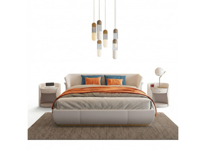 Bed Bekleding Ontwerp Luxe Tweepersoonsbed Slaapkamer 180x200cm Nieuw