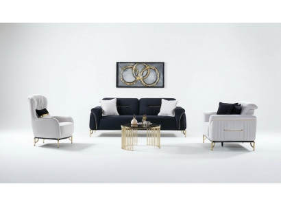Ontwerp woonkamerset bankstel 3+3+1 woonkamer meubel sets fluweel