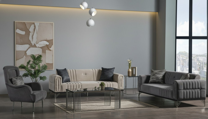 Bankstel 3+3+1 zitplaatsen Stof Modern Compleet Fauteuil Bank Luxe Nieuw