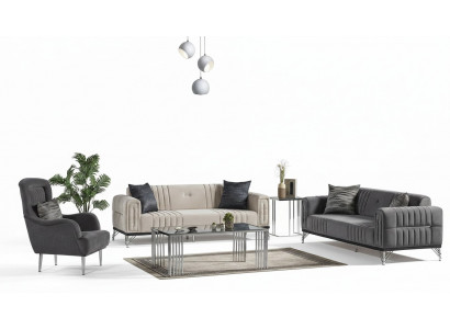 Bankstel 3+3+1 zitplaatsen Stof Modern Compleet Fauteuil Bank Luxe Nieuw