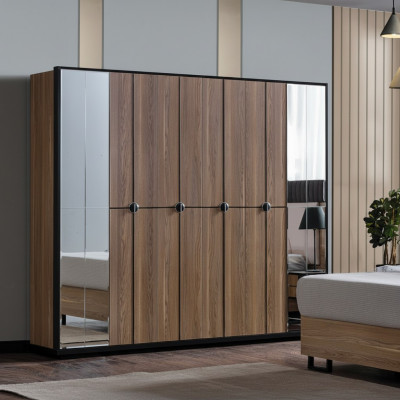 Kledingkast Kasten Kast Ontwerp Hout 246 cm Modern Meubels Nieuw