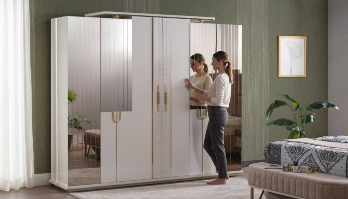Kledingkast Ontwerp Luxe Kast Moderne Stijl Kasten Slaapkamer Meubels Nieuw
