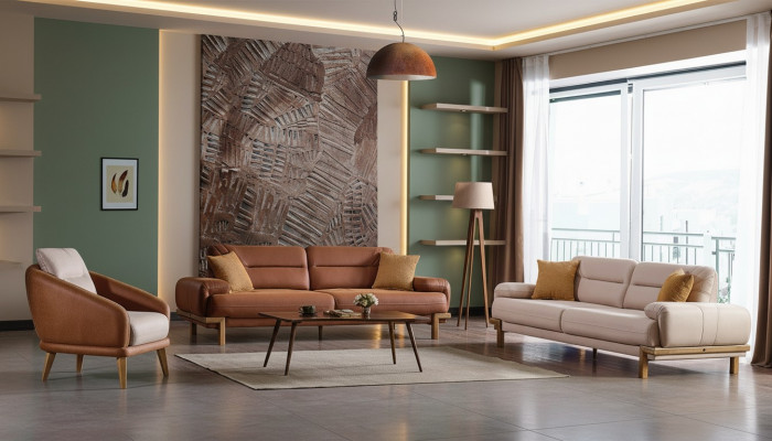 Bankstel 3+3+1 Zits Meubel Luxe Set Bankstel Modern Set 3-delig