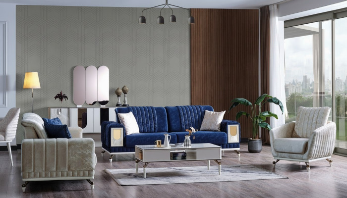 Bankstel 3+3+1 zits meubel luxe set Bankstel modern set Nieuw 3-delig