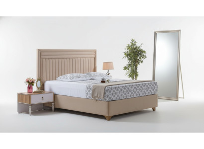 Modern slaapkamer set bed + 2x nachtkastjes designmeubels 3-delig. Nieuw EU