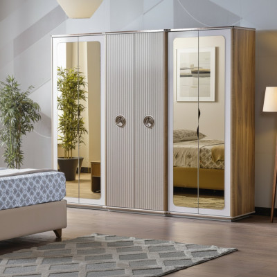 Moderne kledingkast Slaapkamerkast Houten kast Meubels Nieuw Kasten Nieuw
