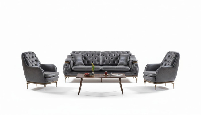 Stijlvol Chesterfield woonkamer set bankstel 3+1+1 zitsbank