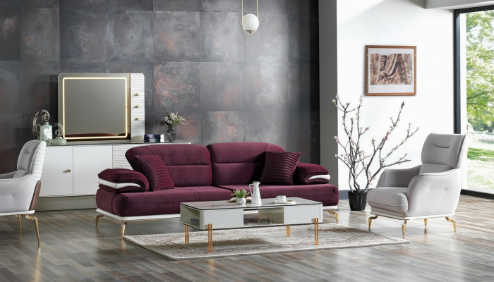Luxe bankstel set Woonkamer Bankstel set Bankstel 3+1+Salontafel Modern