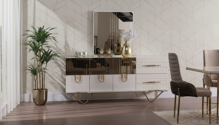 Dressoir Kast Hoogglans Meubel Hout Luxe Ladenkast Sideboard