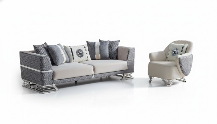Bankstel 3+1 zits fauteuil set Moderne relaxfauteuil meubels Nieuw