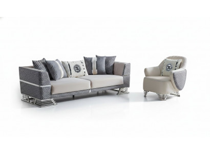 Bankstel 3+1 zits fauteuil set Moderne relaxfauteuil meubels Nieuw