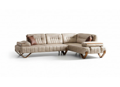 Hoekbank woonlandschap Kleur Beige L-vorm Bank Nieuw Woonkamer Hoekbank Luxe Nieuw