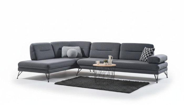 Hoekbank L-vorm Textiel Hoekbank Bankbekleding Premium Bank L Vorm Modern