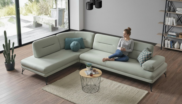 Hoekbank woonlandschap Kleur Grijs L-vorm Bank Nieuw Woonkamer Hoekbank Luxe Nieuw