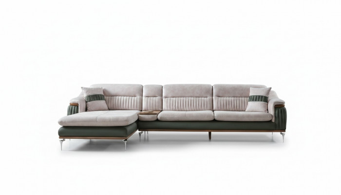 Woonlandschap hoekbank L-vorm bank zitkussen bank luxe meubels banken modern