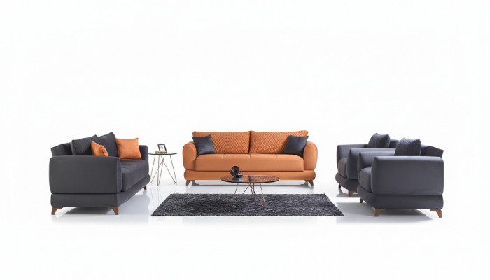 Sofaset 3+2+1+1 Hout woonkamer Luxe Bank Modern Stof Compleet