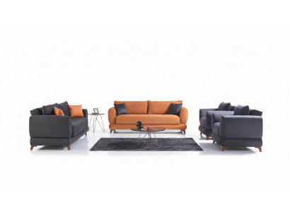 Sofaset 3+2+1+1 Hout woonkamer Luxe Bank Modern Stof Compleet