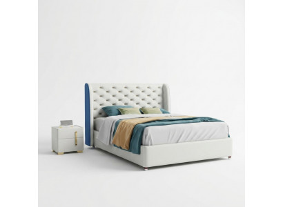 Slaapkamer meubel ontwerper bed bedframe tweepersoonsbedden elegantie hout