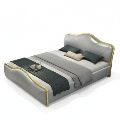 Slaapkamer Bed Bekleding Design Luxe Tweepersoons Hotelbedden Houten Meubels