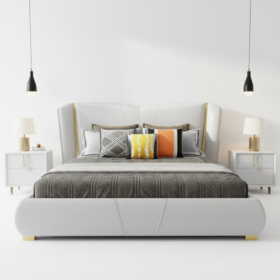 Bed Meubilair Ontwerp Luxe Dubbele Hotelbedden Slaapkamer Houten Meubels
