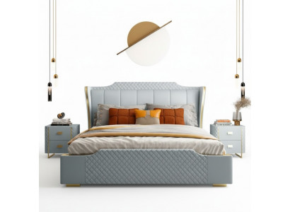 Bed Kussen Design Luxe Dubbele Hotelbedden Slaapkamer Kunstleer
