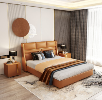 Tweepersoonsbed Slaapkamer Bed Luxe Meubels Dubbele Hotelfaciliteit 180x200