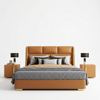 Tweepersoonsbed Slaapkamer Bed Luxe Meubels Dubbele Hotelfaciliteit 180x200