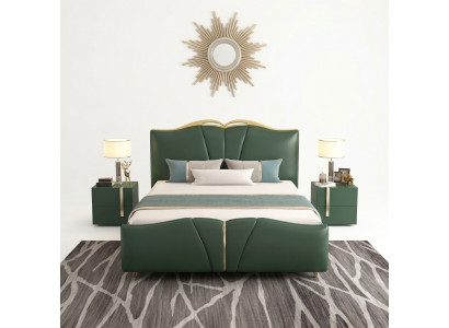 Bed Luxe Meubelen Bedframe Hout Slaapkamer Inrichting Kunstleer Nieuw