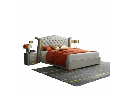Chesterfield tweepersoonsbed slaapkamer gestoffeerd luxe bedden 180x200cm.