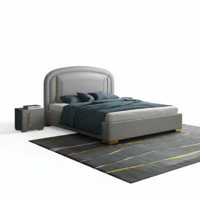 Tweepersoonsbed Bed Hout Design Luxe Meubels Gestoffeerd Bed Ontwerpbed Bedden