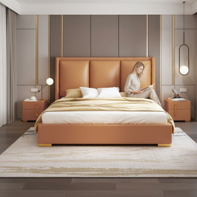Tweepersoons slaapkamer bed luxe meubels tweepersoonsbed hotelinrichting