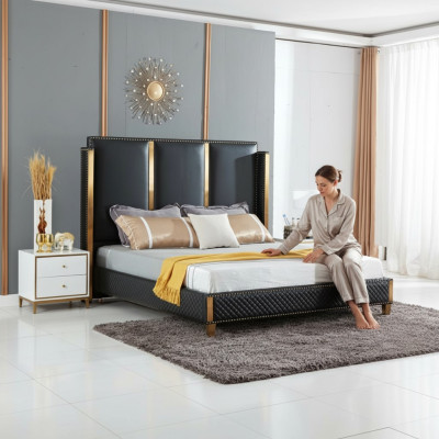 Bed Kussen Ontwerp Luxe Tweepersoons Hotelbedden Huwelijk Slaapkamer 180x200cm