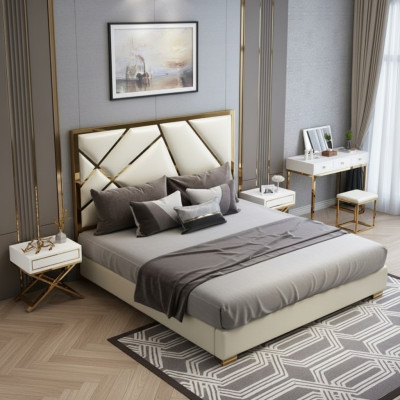 Bedbekleding Ontwerp Luxe Dubbele Hotelbedden Slaapkamer 180x200cm.