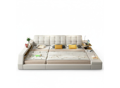 Ontwerp bed hotel dubbele plankenrek 180x200 multifunctioneel bed luxe