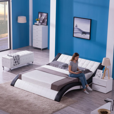 Bed Boxspring Bed Modern Double Bedroom Marriage Bed Beds