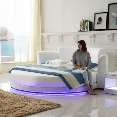 Bedden Ronde Bedden Dubbel Luxe Slaapkamermeubels Ronde Hotelconstructie Nieuw