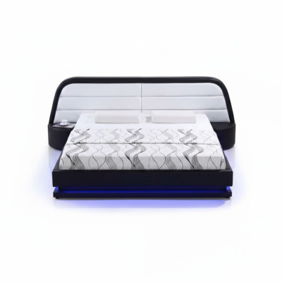 Luxe slaapkamerbed gestoffeerd ontwerp Luxe tweepersoonsmoderne bedden