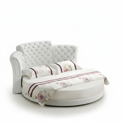 Ronde Bed Luxe Chesterfield Bedden Slaapkamer Tweepersoonsbed 200x200 cm
