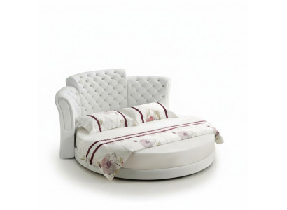 Ronde Bed Luxe Chesterfield Bedden Slaapkamer Tweepersoonsbed 200x200 cm