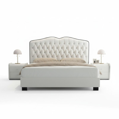 Chesterfield bed gestoffeerd bed tweepersoonsbed bedden designer luxe bed nieuw