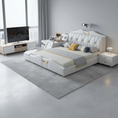 Multifunctioneel bed luxe design bedden dubbel rek 180x200cm nieuw