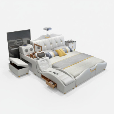 Multifunctioneel bed luxe design bedden dubbel rek 180x200cm nieuw