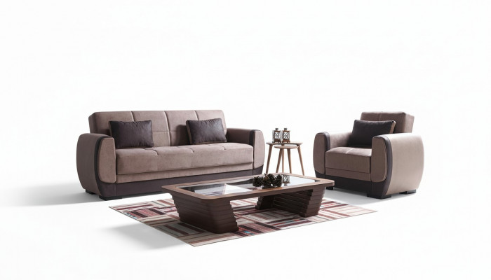 Bankstellen 3+1 zits Stof Hout Bankstel 3 zits Modern Fauteuil Nieuw Compleet Nieuw Set